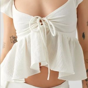 BRAND NEW Urban Outfitters Sierra Keyhole Babydoll blouse!!!